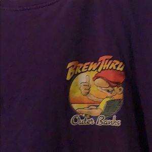 Brew thru purple tee